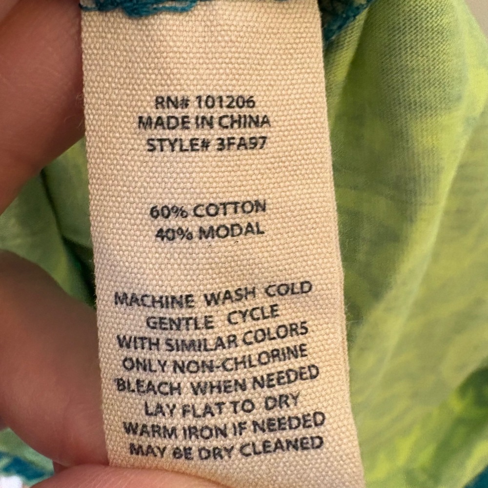 Soft Surroundings Santiago Gaia Dress in Tropical Green Size‎ Small Petite - Picture 7 of 8